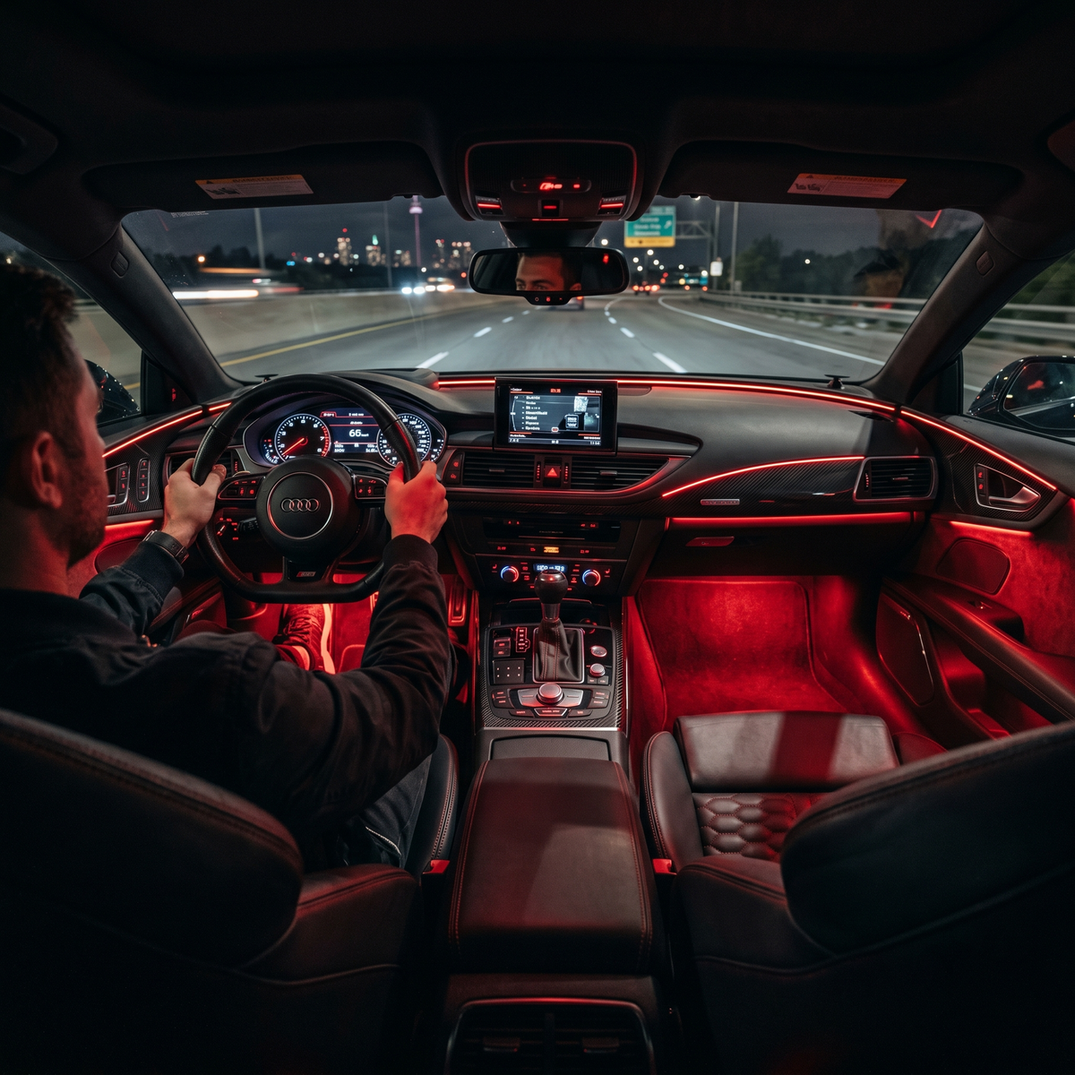 Car Interior LED Ambient Light Kit — RGB App Control, Music Sync | Zovex Auto