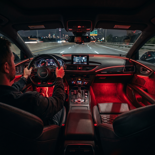 Car Interior LED Ambient Light Kit — RGB App Control, Music Sync | Zovex Auto