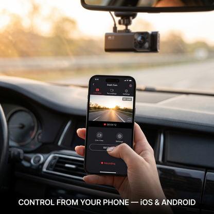 Dash Cam for Car 4K — Front & Rear Night Vision WiFi 24H Parking Mode | Zovex Auto