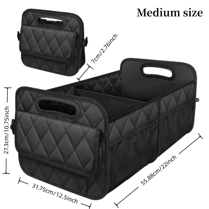 Car Trunk Organizer — Collapsible, 6-Pocket Waterproof Storage