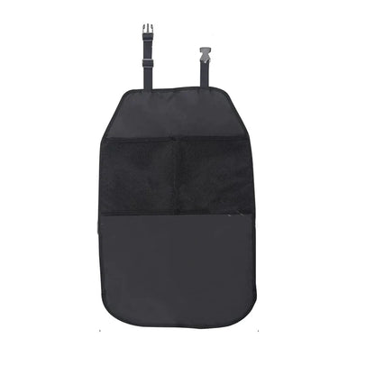 Car Seat Back Organizer & Kick Mat — Waterproof, Multi-Pocket Storage